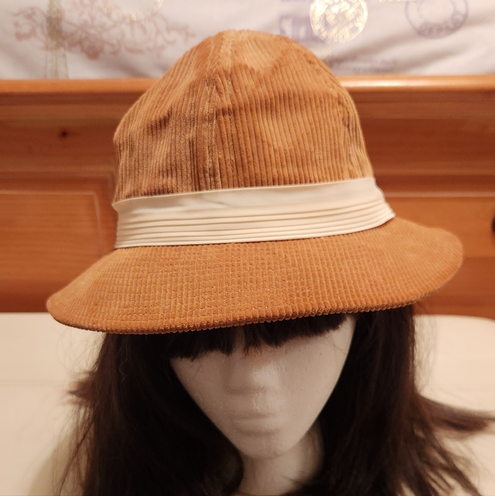 Tan Velvet Hat